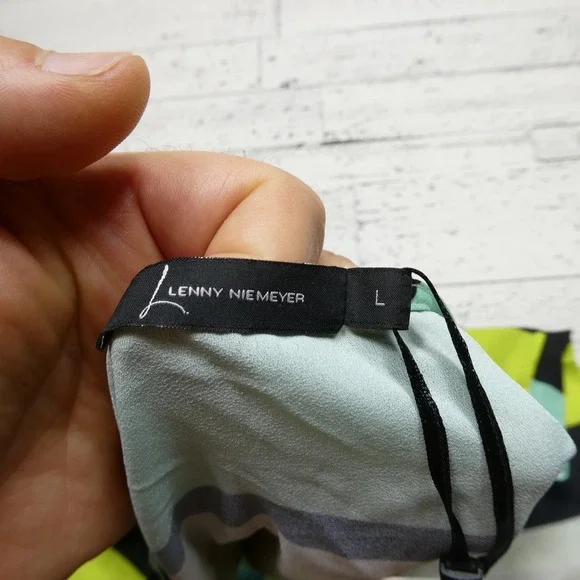 Lenny Niemeyer Swim Dress Womens L Geometric Print Maxi Sleeveless Summer Resort - Picture 4 of 6